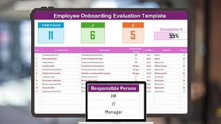 Employee Onboarding Evaluation in Excel