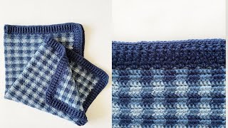 Crochet Mini Check Gingham Blanket Crochet Mini Check Gingham Blanket
