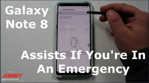 Note 8 - How To Send SOS Messages