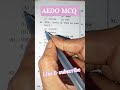 AEDO MCQ practice paper