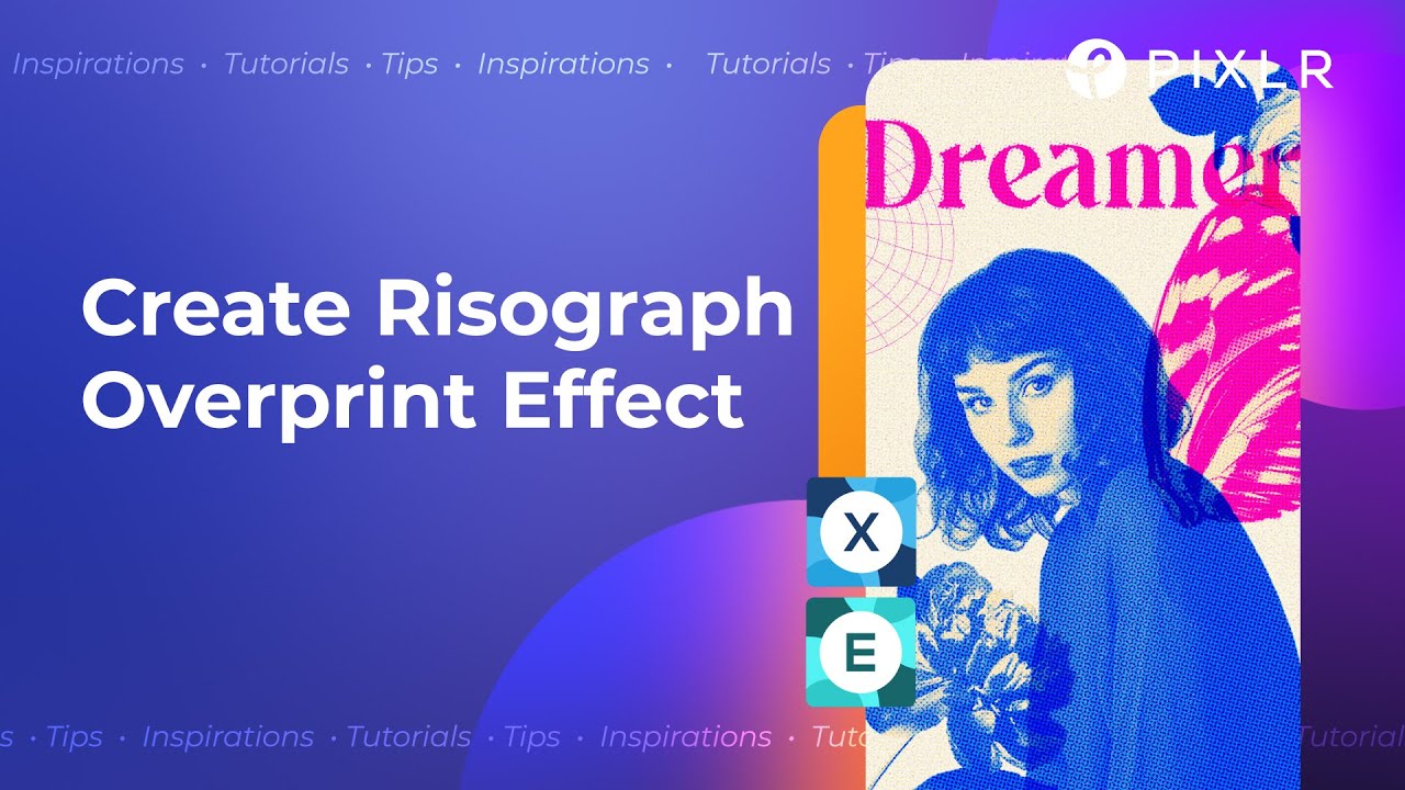 Create a Risograph Overpint Effect in Pixlr
