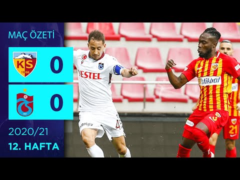 ÖZET: HK Kayserispor 0-0 Trabzonspor | 12. Hafta - 2020/21