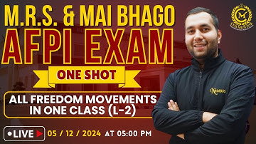 ALL FREEDOM MOVEMENTS IN ONE CLASS - 2 || AFPI SOCIAL STUDIES || TARGET AFPI 2025 #afpi2025 #nimbus