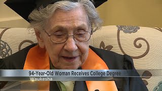 94-year-old Waukesha woman receives college degree