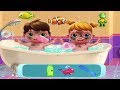 Baby Twins Bath Time fun baby bathing game Gameplay