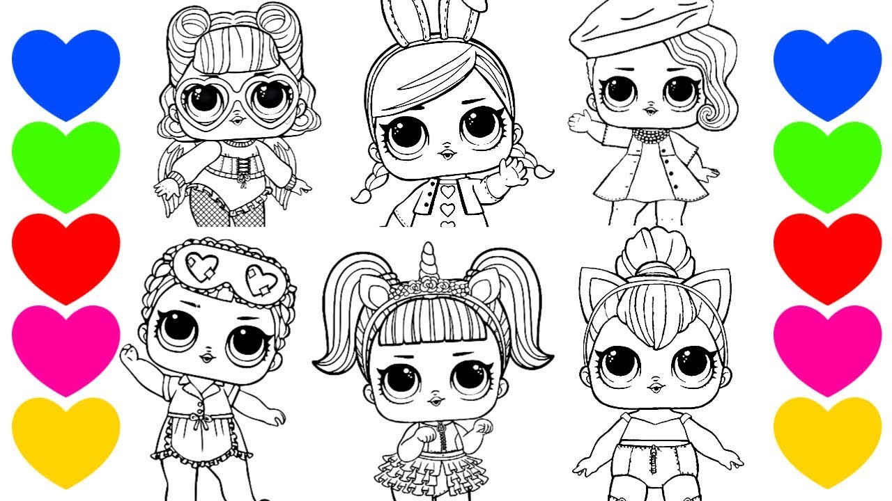 LOL Surprise desenhos para colorir imprimir e pintar dessas lindas bonecas  - Desenhos para pintar e colorir