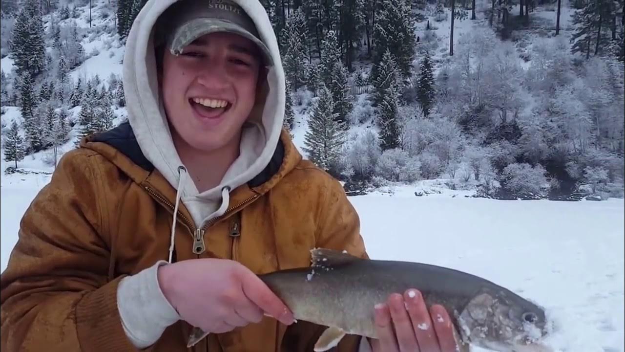 Ice Fishing for Deep Lake Trout! 200+ feet! Whitefish Lake YouTube