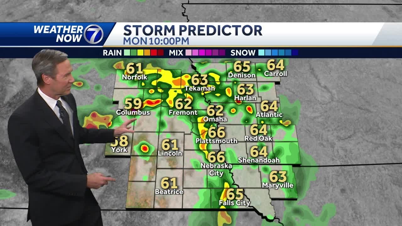 Rain in Monday's forecast for Omaha - YouTube