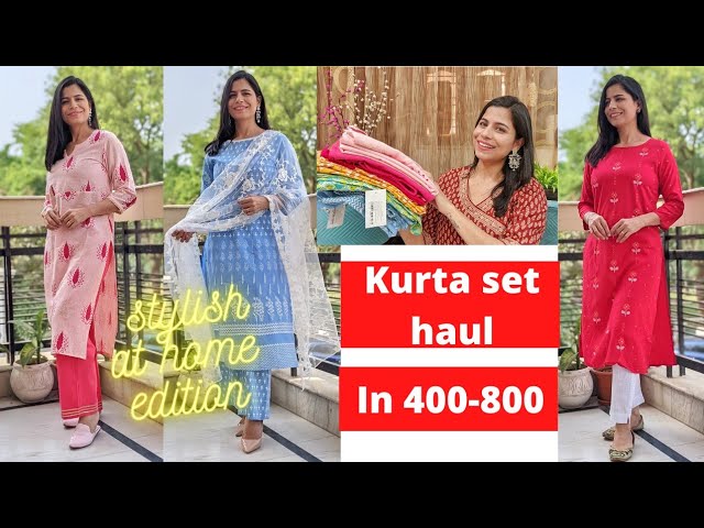 Under Rs 800/- 😯 | Amazon Trendy Kurta Set Haul| The Touchupgirl #amazon  #kurtaset - YouTube
