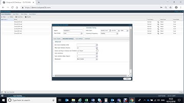 Outpost24 product demo - Scan scheduling for network security