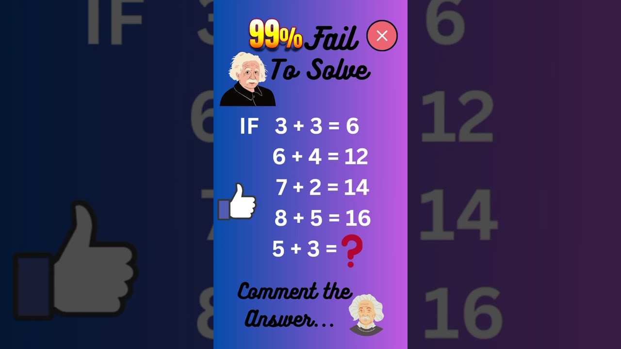 Mathematics quiz | 99 percent people fail to answer | 