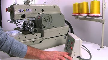 Global BH 9980 Series - Electronic eyelet buttonhole machine