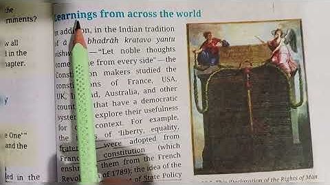 The constitution of India -An introduction Chapter 10 class 7 social science Part 2