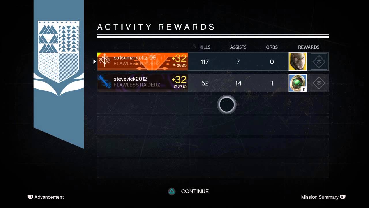 Destiny my nightfall rewards x3 exotics