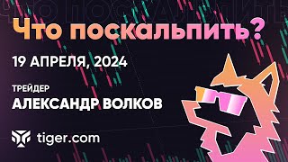 Что поскальпить? Обзор криптовалют  с Александром Волковым | 19.04.2024 - Tiger.com