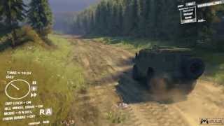 SpinTires GAZ-2975 Tigr Gameplay [ PC HD ]
