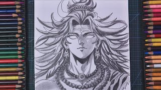 How To Draw Lord Shiva in Anime style  || Anime Drawing Step By Step