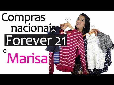 Compras nacionais Forever 21 e Marisa