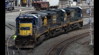 Ex CSX C40-8 Power Move in East Deerfield