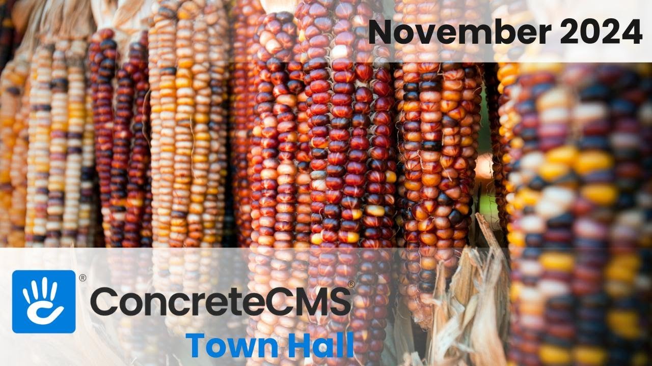 Concrete CMS town hall November 2024 - YouTube