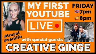 MY FIRST YOUTUBE LIVE with special guests Creative Ginge!