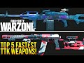 Call Of Duty WARZONE: New TOP 5 FASTEST KILLING WEAPONS! (WARZONE Best TTK Loadouts)