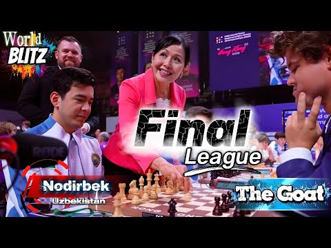 Final League!!! Magnus Carlsen Vs Nodirbek Abdusattorov || World Blitz Team Championships 2026