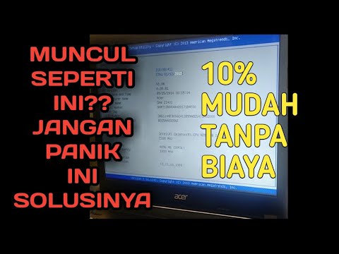 Cara mengatasi laptop yang muncul atio setup utility saat dihidup || BOOT.