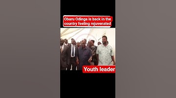 Oburu Odinga is back in the country feeling rejuvenated