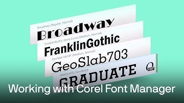 How to work with the font manager in CorelDRAW | Tutorial