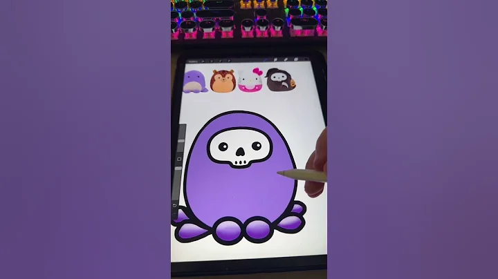 Squishing together random #Squishmallows: Part 51! #plushies #digitalart #procreate #ipad #shorts