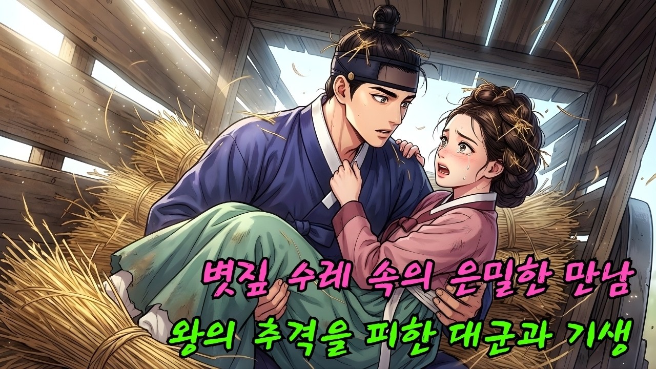 볏짚 수레에 숨어 도성을 탈출하던 버림받은 기생이 친형인 주상 전하의 추격으로부터 도망치던 대군의 품으로 떨어진 운명적인 조선 야사 이야기|복순이의 야담|조선야사
