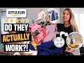 Testing 5 TOP RATED AMAZON Products for ORGANIZING MY CLOSET