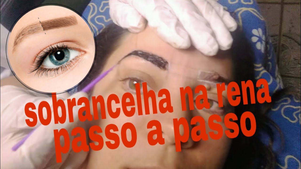 SOBRANCELHA NA RENA PASSO A PASSO - YouTube