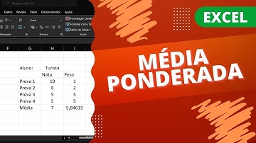 Excel: como fazer MÉDIA PONDERADA
