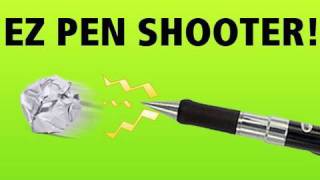 How to make a simple pen shooter, you can fire spit balls, q-tips,
anything really! get yourself pilot g2 and follow these instructions!
add me on face...