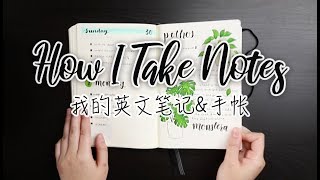 【How I Take Notes】我是怎么做英文笔记的+手帐的