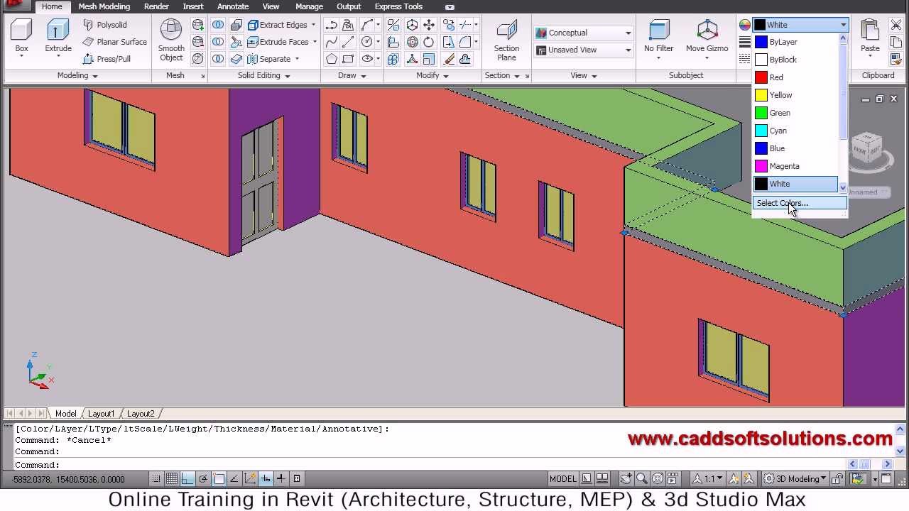  AutoCAD  3D House  Modeling Tutorial  5 3D Home  3D 