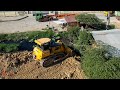 Fantastic Project Huge Landfill Stornger Bulldozer Heavy Expert Pushing Rocks In Water New Action