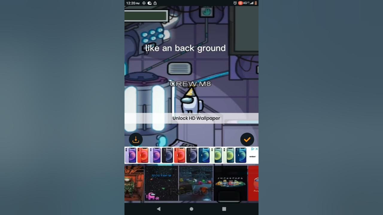 how to get an among us lockscreen YouTube