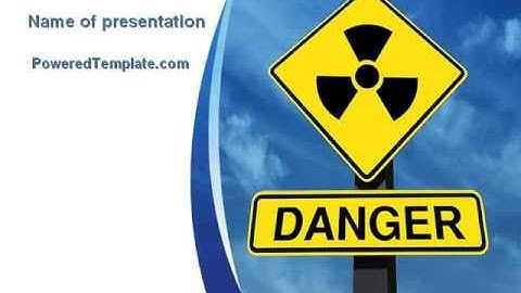 Radioactive Danger PowerPoint Template by PoweredTemplate.com