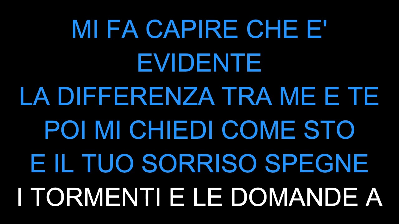 la differenza tra me e te testo