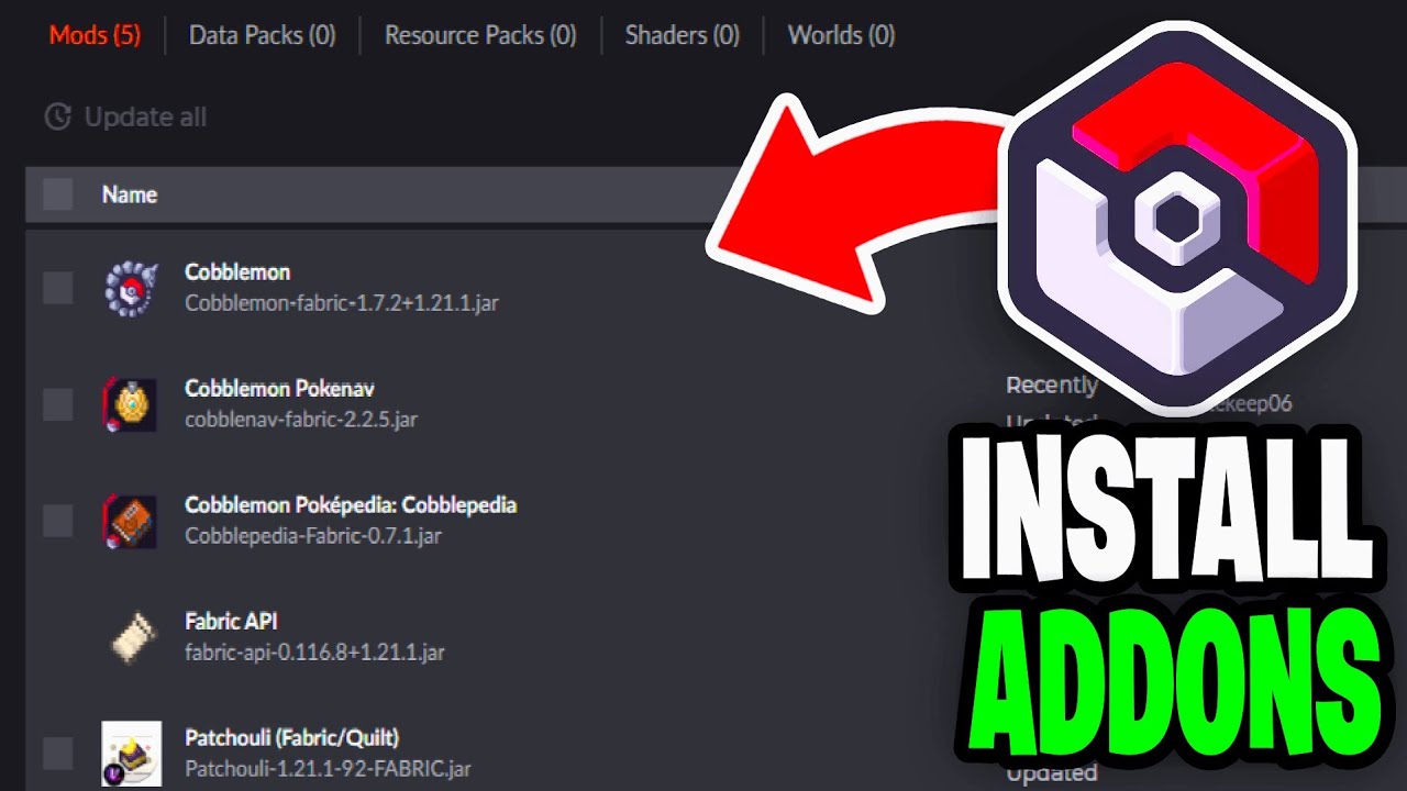How To Download Cobblemon Addons! - Tutorial