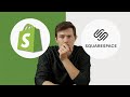 Shopify vs Squarespace (Qual é o melhor criador de e-commerce?)