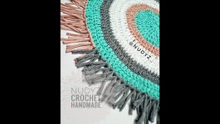 طريقة عمل مشاية / سجادة بخيط الكليم #Handmade #crochet