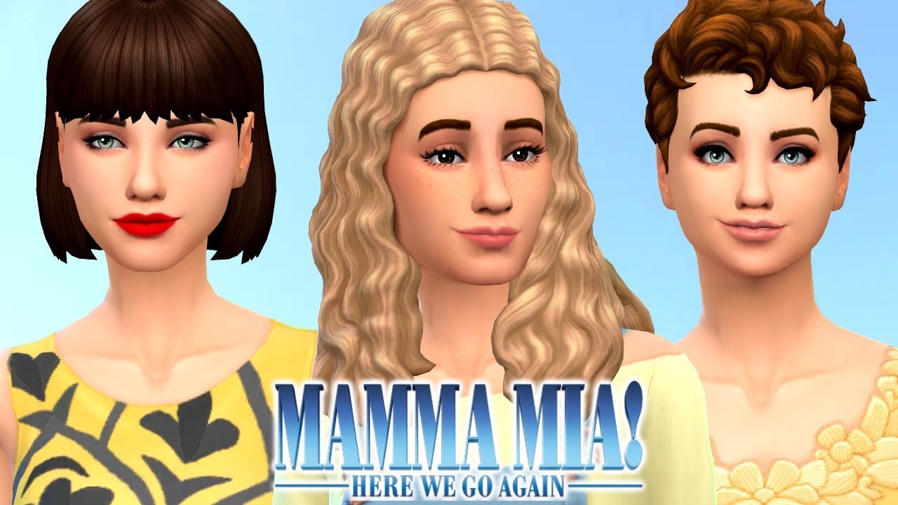 MAMMA MIA 2 - The Sims 4 | Create A Sim - YouTube
