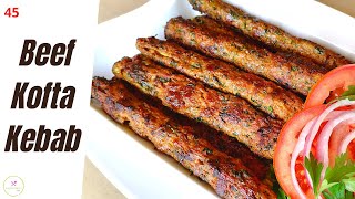 Beef Kofta Kebab Best Juicy Tender Pan Grilled Kofta Kebab