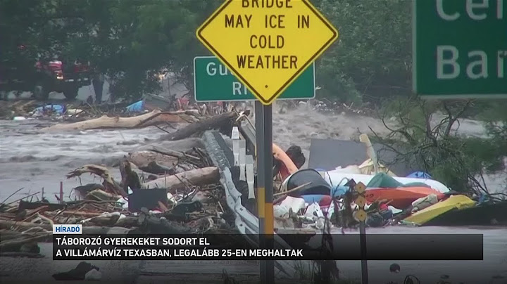 Táborozó gyerekeket sodort el egy villámárvíz Texasban