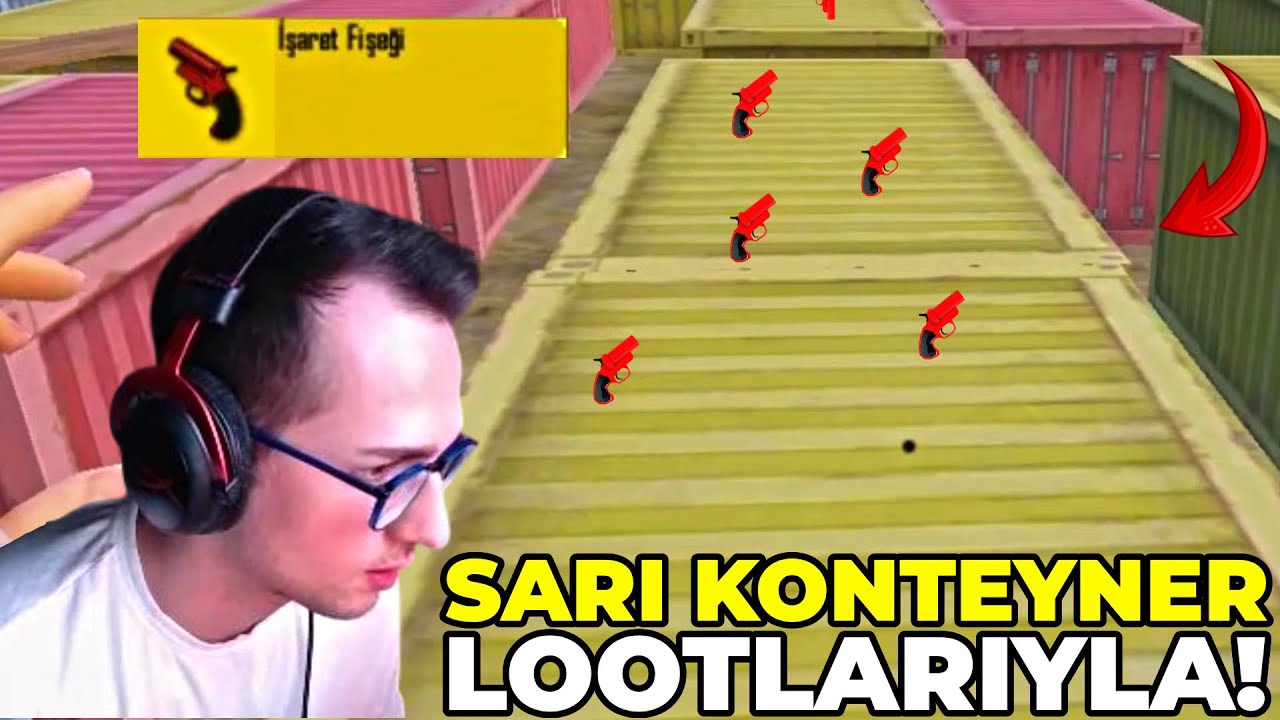SARI KONTEYNER LOOTLARIYLA WIN ALMAK ! PUBG MOBILE