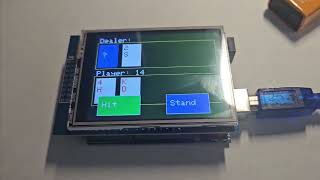 Arduino BlackJack with color touch screen programmed %100 by Grok3 AI